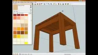 Introduction to SketchUP - Model a Simple Woodworking Project - Part 4