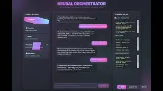 Agentic AI Orchestrator ❍  [UI Concept]