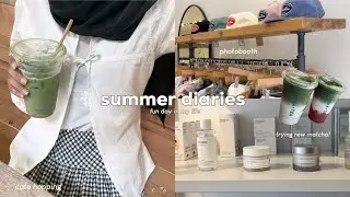 summer break diaries ☀️ downtown toronto, cute cafe & shopping, aesthetic photobooth
