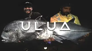 New PB Bigeye Trevally & ULUA caught with a Homemade Jig - Big Island Hawaii Drone Fishing
