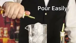 SuproBarware Liquor Bottle Pourers - Stainless Steel Bottle Pourers with Clean Bursh