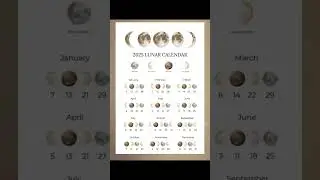 Lunar Calendar 🌛 #mon #lunarcalendar #2025 #themoon