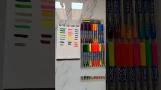 Doms brush pen 26 shades unboxing #unboxingvideo#doms#brushpen#shorts#ameesart