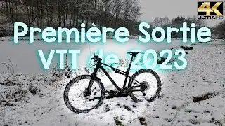 Première sortie VTT ❄️ avec la neige, autour de la maison