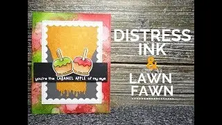 3 Distress Ink Techniques | Lawn Fawn Caramel Apple