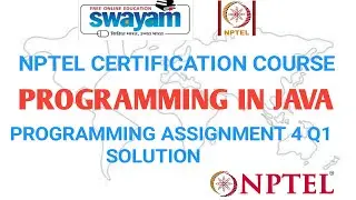 Programming in Java Week 4 Programming Assignment Q1 | NPTEL | Jan 2021 |