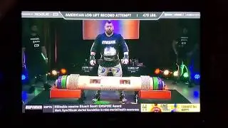 Rob Kearney American Log Lift Record 475lbs
