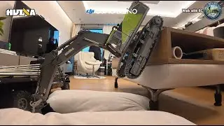 Huina 1593 RC Excavator : Down to ground