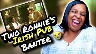 AMERICAN REACTS TO TWO RONNIES | Funniest Pub AND WALLPAPER SKETCH!!!