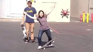 TEACH YOUR MOM TO SKATEBOARD PART 2