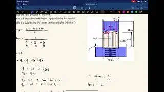 EQUIVALENT COEFFICIENT OF PERMEABILITY IN STRATIFIED SOIL (PROBLEM 4)