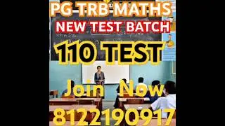 #pgtrbmaths #TRBTESTBATCH#mathstestbatch