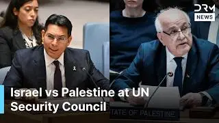 Fiery Debate: Israel & Palestine Envoys CLASH at UN Security Council Over Gaza | AC1G