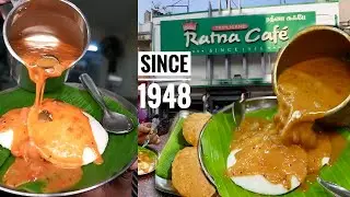 Serving Famous South Indian Food Since 1948 😍 Ratna Cafe Chennai #streetfood #food