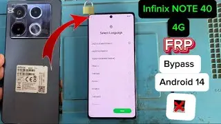 infinix note 40 4G FRP bypass Google account bypass without PC new update