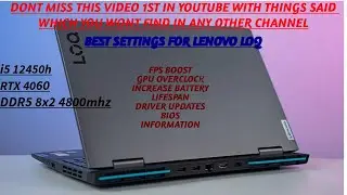 Как повысить производительность на Lenovo LOQ и лучшие настройки для большего количества кадров в секунду