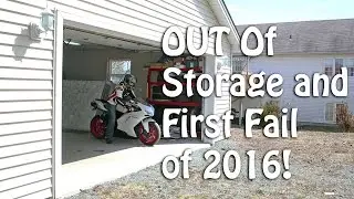 17th motovlog - 2016 begins......burnout fail!