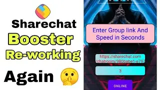 sharechat online booster app working Again| 100% working 🤫