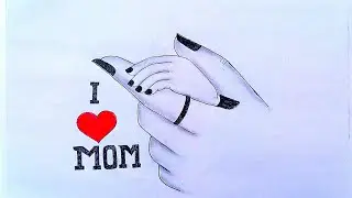 Baby holding mother's finger drawing || pencil sketch||Ankit Easy  Art ||
