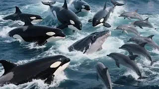 They Joined Forces: Why Orcas and Dolphins Are Hunting TOGETHER 🐬🐋