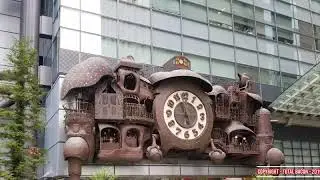The Giant Ghibli Clock Tokyo Japan - Nittele Oodokei (Ni-Tele Really Big Clock) Tokyo, Japan
