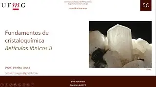 5C  Fundamentos de cristaloquímica - Retículos iônicos II
