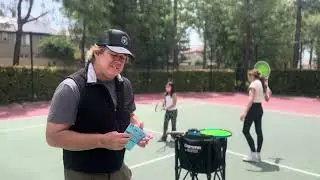 Tennis Anyone testing in the Beginning to Intermediate Junior Tennis Academy