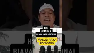 KDM Hentikan biaya oprasional Masjid Raya Bandung #Short