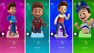 Marshall VS Rubble Paw Patrol VS Paw Patrol Ryder VS Paw Patrol - Tiles Hop EDM Rush