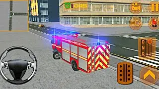 Fire rescue Truck driver game | City Fire truck driving game | Android Fire truck mission game play.