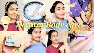 Winter Body Care Routine ✨❄️🌷 DIY remedies, Pedicure, Manicure & Selfcare 🧴🎀 #selfcare  