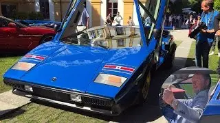 Valentino Balboni driving the Lamborghini Countach Walter Wolf Edition!