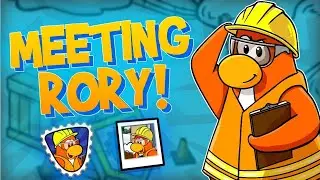 Meeting Rory! Club Penguin Rewritten 2020 👷&zwj;♂️ | Card Jitsu Water coming soon!