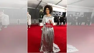 Controversial: Desfilan la alfombra de los Grammys con vestidos &lsquo;pro&nbsp;Trump&rsquo;