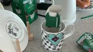 Morning drip bag coffee #Starbucks drip bag Pike place#mollyhatch#balmuda#coffee 
