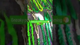 #braids #Neon #Forest #nature #mushroom #leaves #hairwrap #hair #charms #hair accessories #beyou