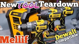 New Range of cordless tools from Mellif, Drill, impact wrenches and site radio.  Dewalt COMPATIBLE 
