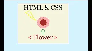 How to draw a flower using position: absolute  & classes in CSS | HTML CSS Tutorial | #HC002