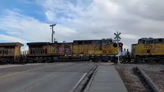 Union Pacific 8048 on 5th North railroad crossing. Mountain Home, ID