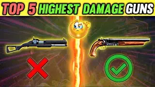 TOP 5 GUNS WITH HIGHEST DAMAGE IN FREE FIRE - Must Watch 🔥