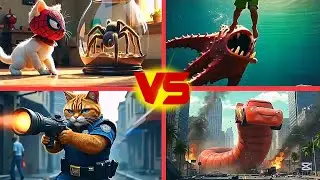 Spederman EXE 🆚Hungry Star🆚School Bus 🆚McQueen-Minions 🆚 Coffin Dance Song