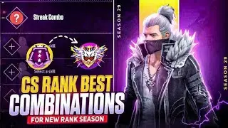 CS RANK BEST COMBINATION FOR NEW RANK SEASON | OB30 UPDATE | GRANDMASTER PUSH CHARACTER COMBINATION