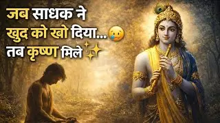 'जब साधक ने खुद को खो दिया… 😢 तब कृष्ण मिले ✨'.#motivation #bhakti #shyam #love #song 
