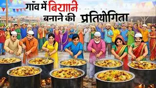 गांव में बिरयानी प्रतियोगिता || GAON KI BIRYANI PRATIYOGITA || HINDI KAHANIYA | HINDI MORAL STORIES