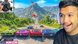 WORLD&rsquo;S MOST FASTEST CAR SPEED JUMP! 🔥(978+ KMPH) Forza Horizon 5 | LOGITECH G29