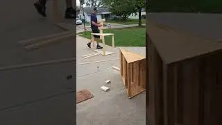 Building a bike ramp landing