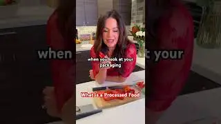 What is a Processed Food ❤️  #eatmoreplants #dietitian #nutrition #protein #fiber #healthspan