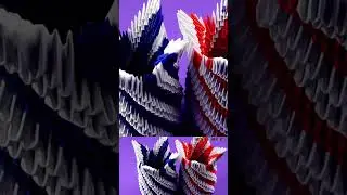 DIY Modular Origami Vase Design 🔴⚪