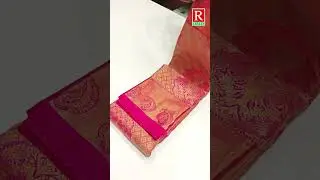 🌿 Pink pista green double-tone beauty💃#bridal #saree #offer #handloom