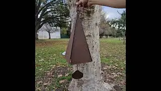 Vintage Joe Coniff Style Metal Triangular Country Wind Chime Bell 15